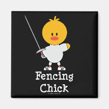 Fencing Chick Magnet
