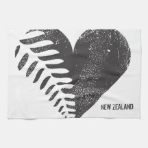 Fern Heart New Zealand Kitchen Towel
