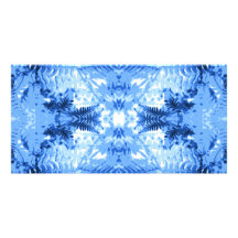 Fern Leaves, Design in Blue and White. Photo Cards