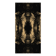 Fern Pattern in Black and Brown. Custom Photo Card