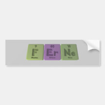 Ferne as Iron Erbium Neon Bumper Sticker