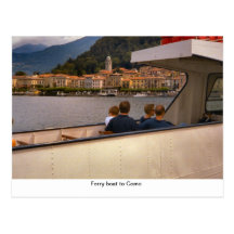 Ferry boat to Como Postcards