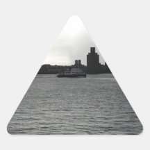 Ferry Cross the Mersey Triangle Sticker
