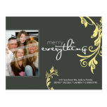 FESTIVE PHOTO POSTCARD :: bold vine 1L postcards