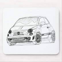 Fi500cAbarth 2013 Mouse Pads