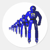Fibonacci Robots Sticker