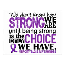 Fibromyalgia How Strong We Are Postcard