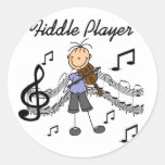 Fiddle Player Stickers Sticker