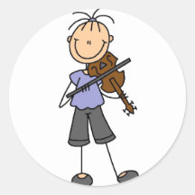 Fiddle Player Stickers Sticker