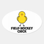 Field Hockey Chick Sticker