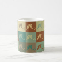 Field Hockey Pop Art Coffee Mugs