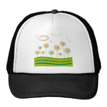 field of daisies trucker hats