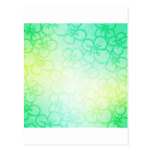 Field Of Flower - Green Postcards