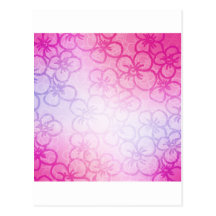 Field Of Flower - Pink Post Card