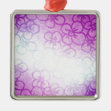 Field Of Flower - Purple Christmas Tree Ornaments