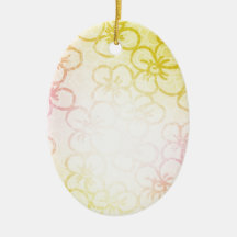 Field Of Flower - Yellow Christmas Ornaments