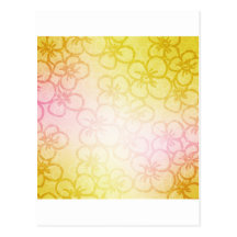 Field Of Flower - Yellow Post Cards