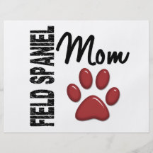 Field Spaniel Mum 2 Flyer Design