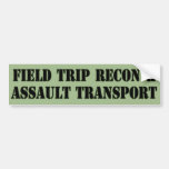 Field Trip Vehicle Bumper Sticker