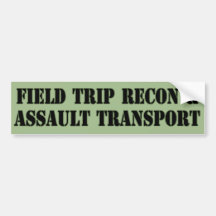 Field Trip Vehicle Bumper Sticker