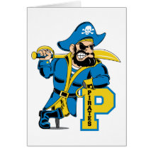 Fierce Pirate Captain Greeting Card