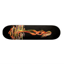 Fiery Girl Skateboard Deck