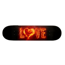 Fiery Love Skate Board Decks
