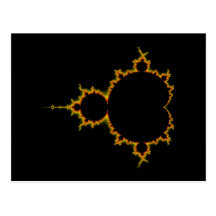 Fiery Mandelbrot Set Postcard