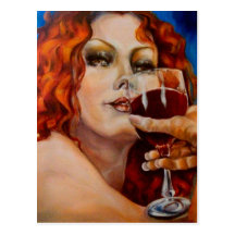 Fiery Red Post Card