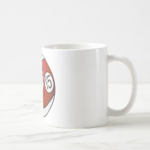 Fifteen Pool Ball Cartoon Mugs