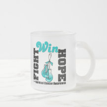Fight Hope Win - Cervical Cancer Coffee Mug
