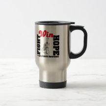 Fight Hope Win - Lung Cancer Coffee Mugs