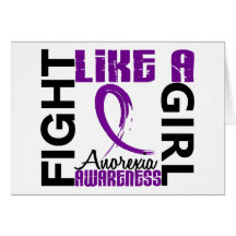 Fight Like A Girl 3.3 Anorexia Greeting Card