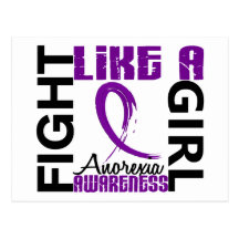 Fight Like A Girl 3.3 Anorexia Post Card
