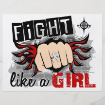 Fight Like A Girl Bone Cancer 27.8 Personalized Flyer