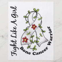 Fight Like A Girl Bone Cancer 29.4 Full Color Flyer