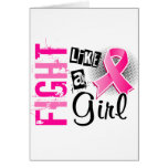 Fight Like A Girl Breast Cancer 36.8 Greeting Card