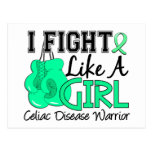 Fight Like A Girl Celiac Disease 15.2 Postcard