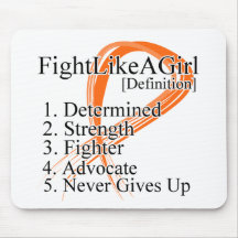 Fight Like a Girl Definition - Kidney Cancer 2 Mouse Pad