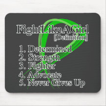 Fight Like a Girl Definition - Kidney Cancer Mousemat
