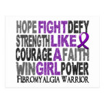 Fight Like A Girl Fibromyalgia 23.4 Postcards