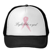 fight like a girl mesh hat