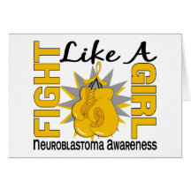 Fight Like A Girl Neuroblastoma 8.3 Greeting Cards