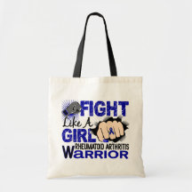 Fight Like A Girl Rheumatoid Arthritis 20.2 Tote Bag