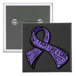 Fight Like a Girl Watermark - Hodgkin's Lymphoma buttons