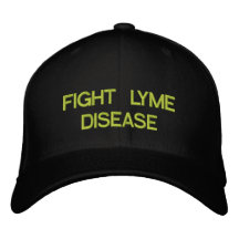 FIGHT LYME DISEASE EMBROIDERED BASEBALL CAP