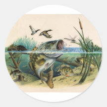 Fighting Bass Stickers