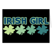 Fighting Irish Girl Greeting Cards