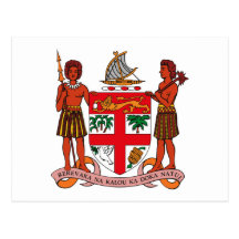 Fiji Coat of Arms Postcard