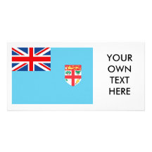 Fiji Flag Custom Photo Card